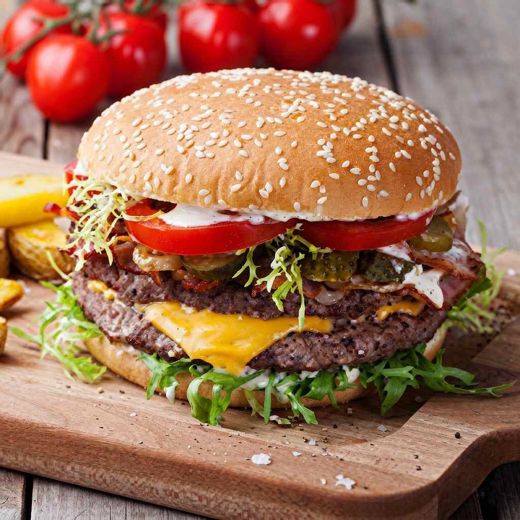 Hamburger s mletým masem