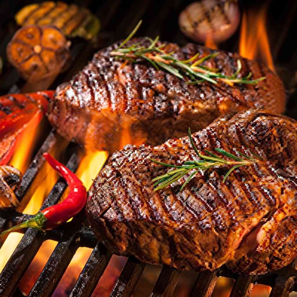 Hovězí steak na grilu