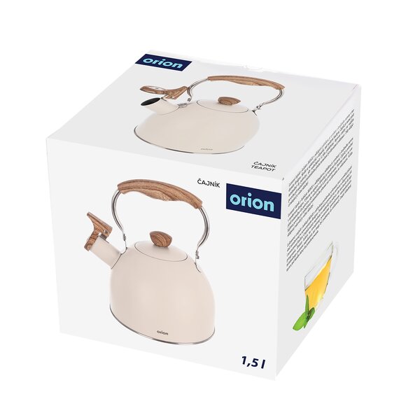 Čajník s píšťalou BEIGE 1,5 l