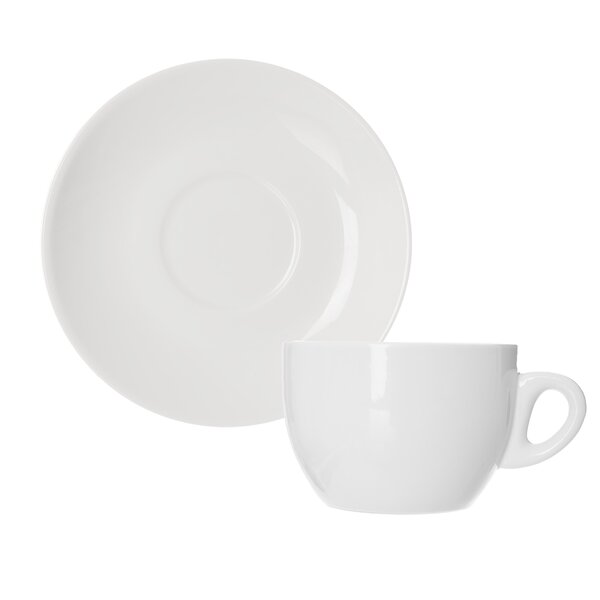 Hrnek s podšálkem MONA cappuccino 0,21 l 2 ks