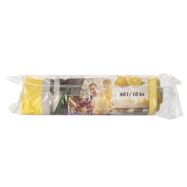 Sáček na odpad zatahovací citron 40 l/10 ks 
