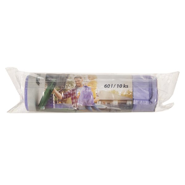 Sáček na odpad zatahovací levandule 60 l/10 ks 