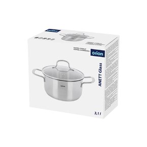 Kastrol ANETT Glass s poklicí 3,1 l