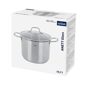 Hrnec ANETT Glass s poklicí 10,7 l 