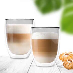 Dvoustěnná sklenice DOUBLE latte 0,41 l 2 ks