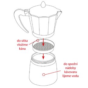 Moka konvička 0,27 l
