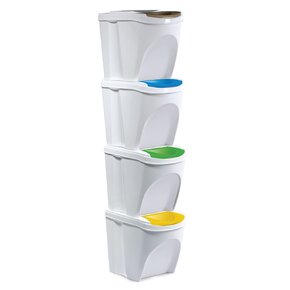Odpadkový koš na tříděný odpad Sort 4x21 l